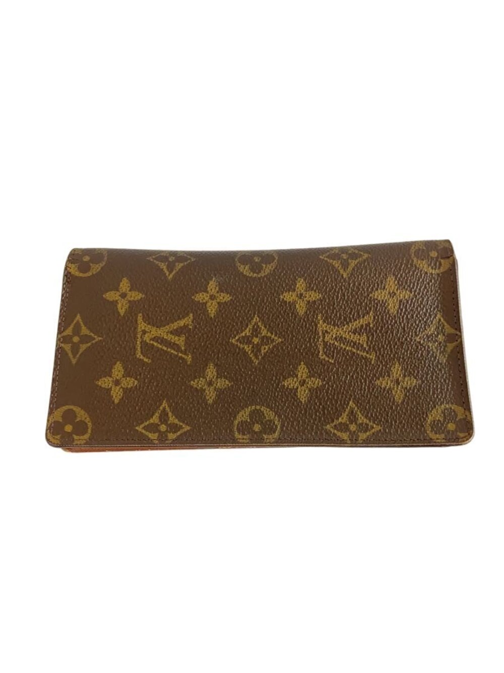 LOUIS VUITTON Card Case Wallet Brown All over